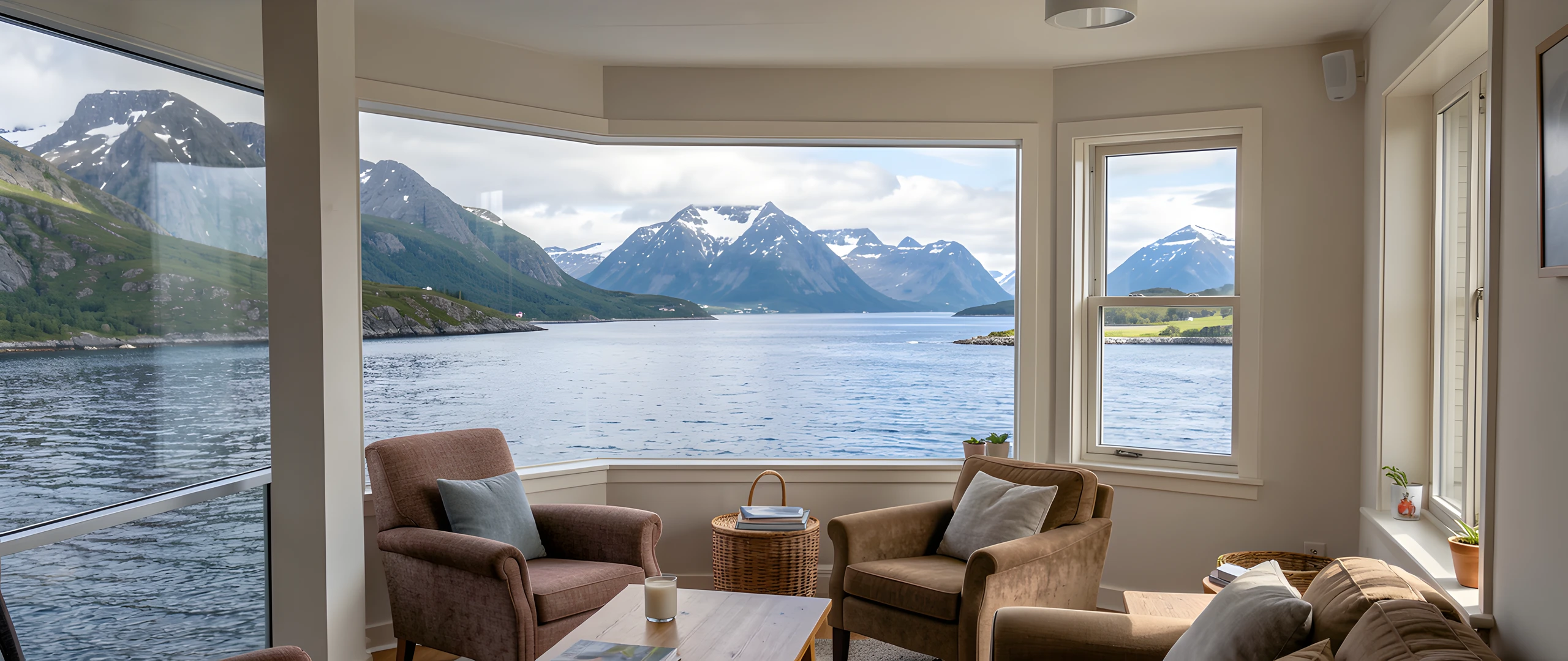 Fjord Mountain Scene