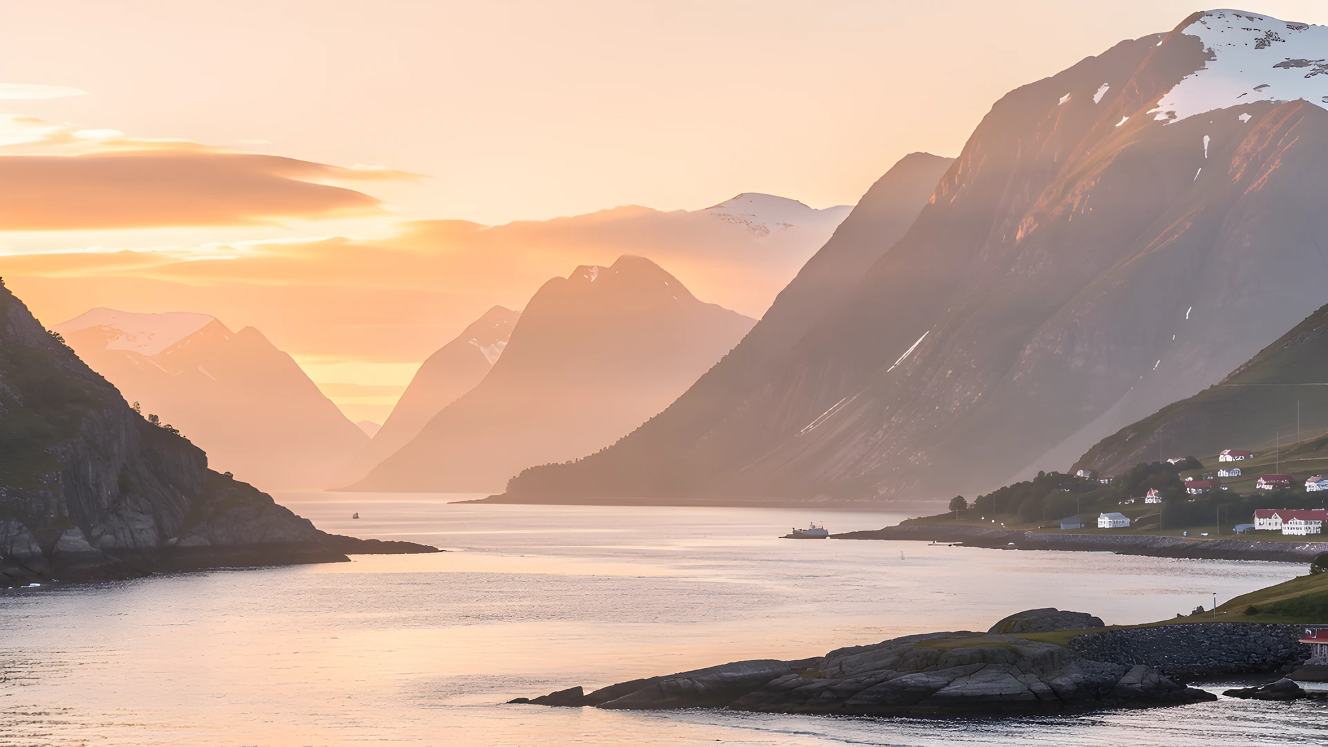 Fjord Sunset Glow