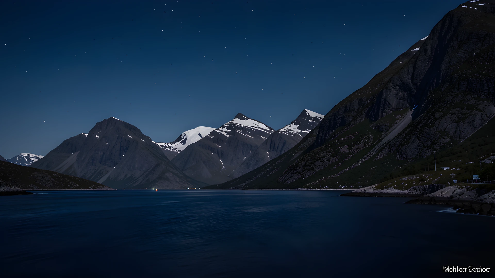 Fjord Night Sky