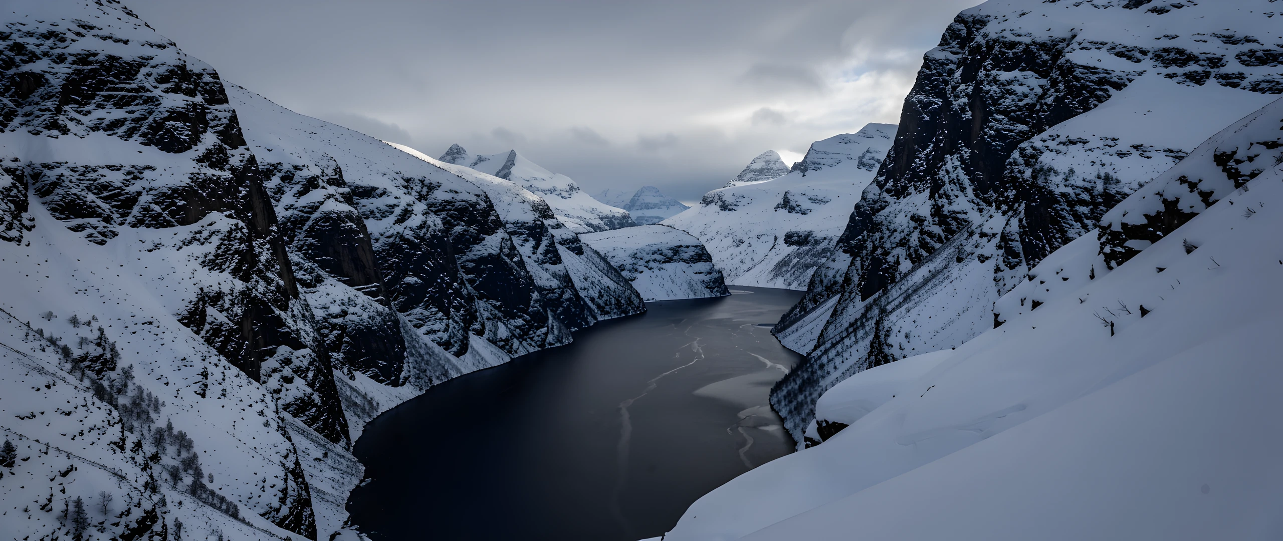 Fjord Winter Night
