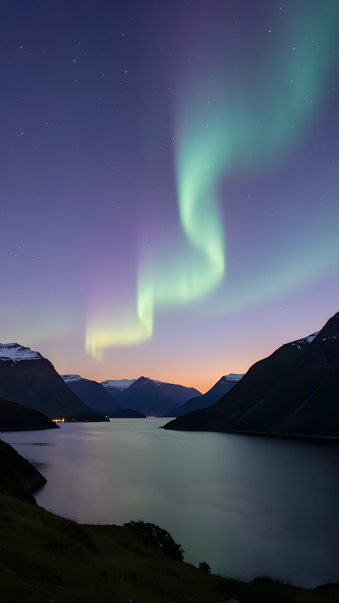 Northern Lights Fjord