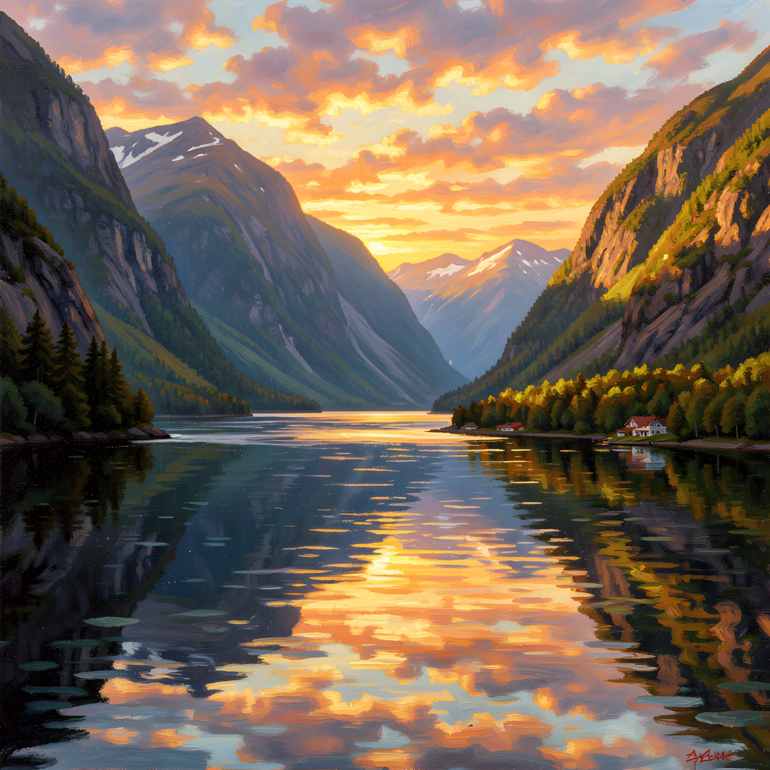 Fjord Morning Glow