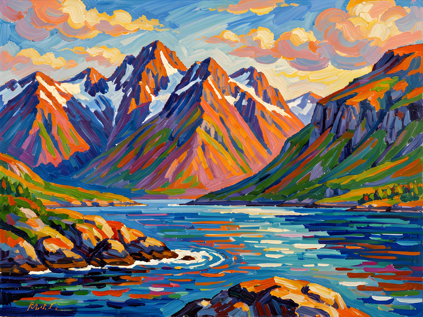 Impressionist Mountain