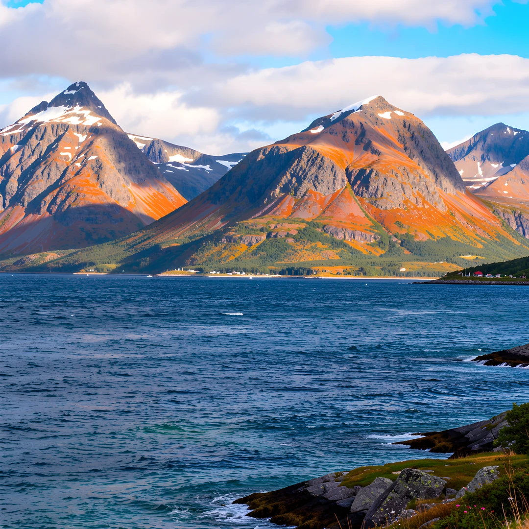 Fjord Sunset Sky
