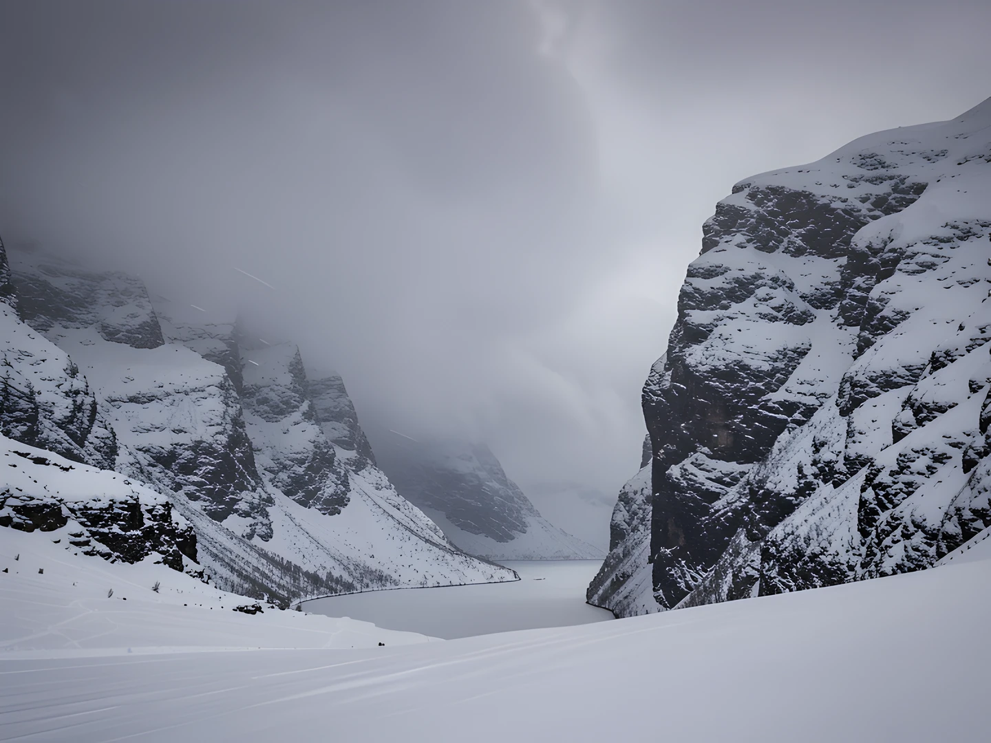 Fjord Winter Storm