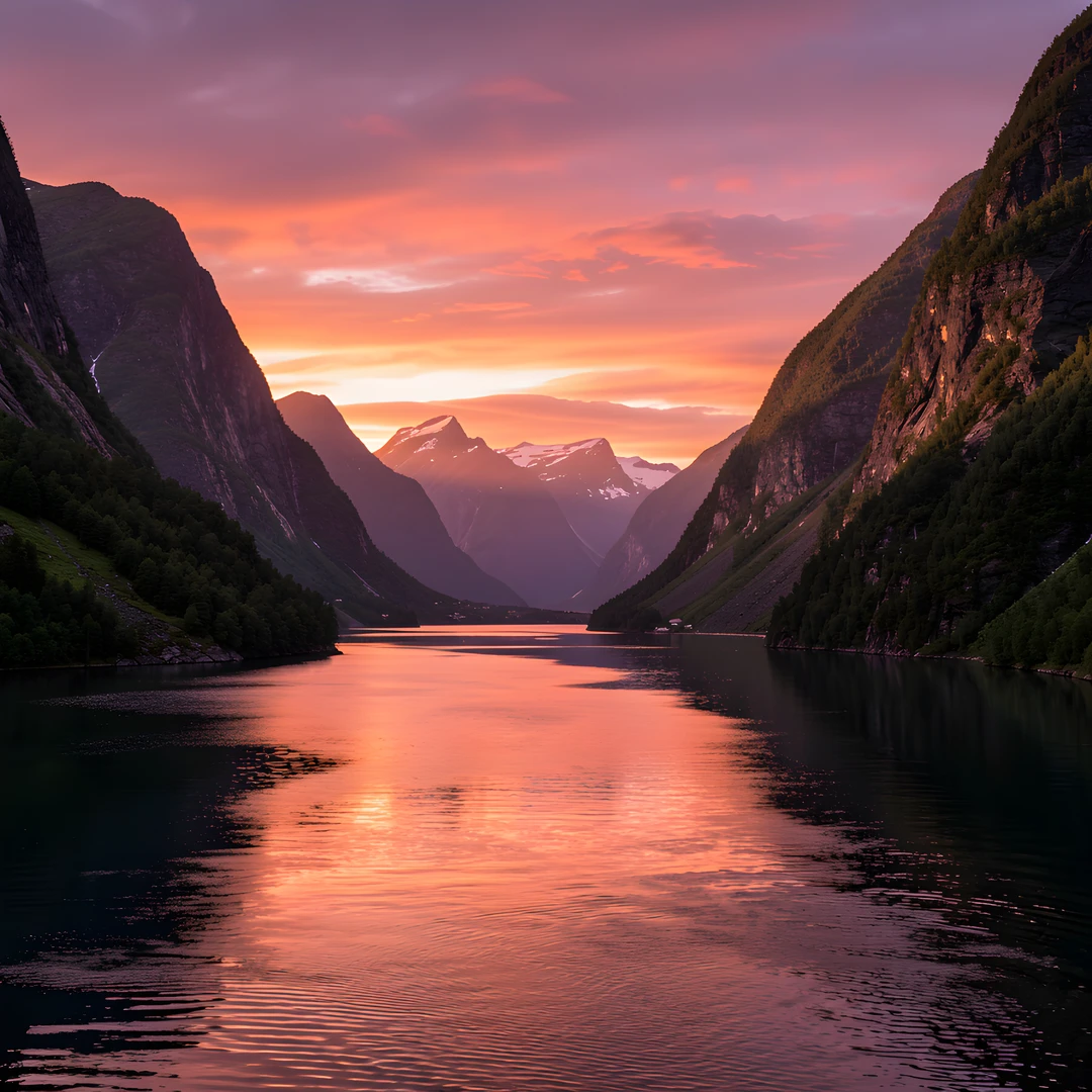 Fjord Morning Glow