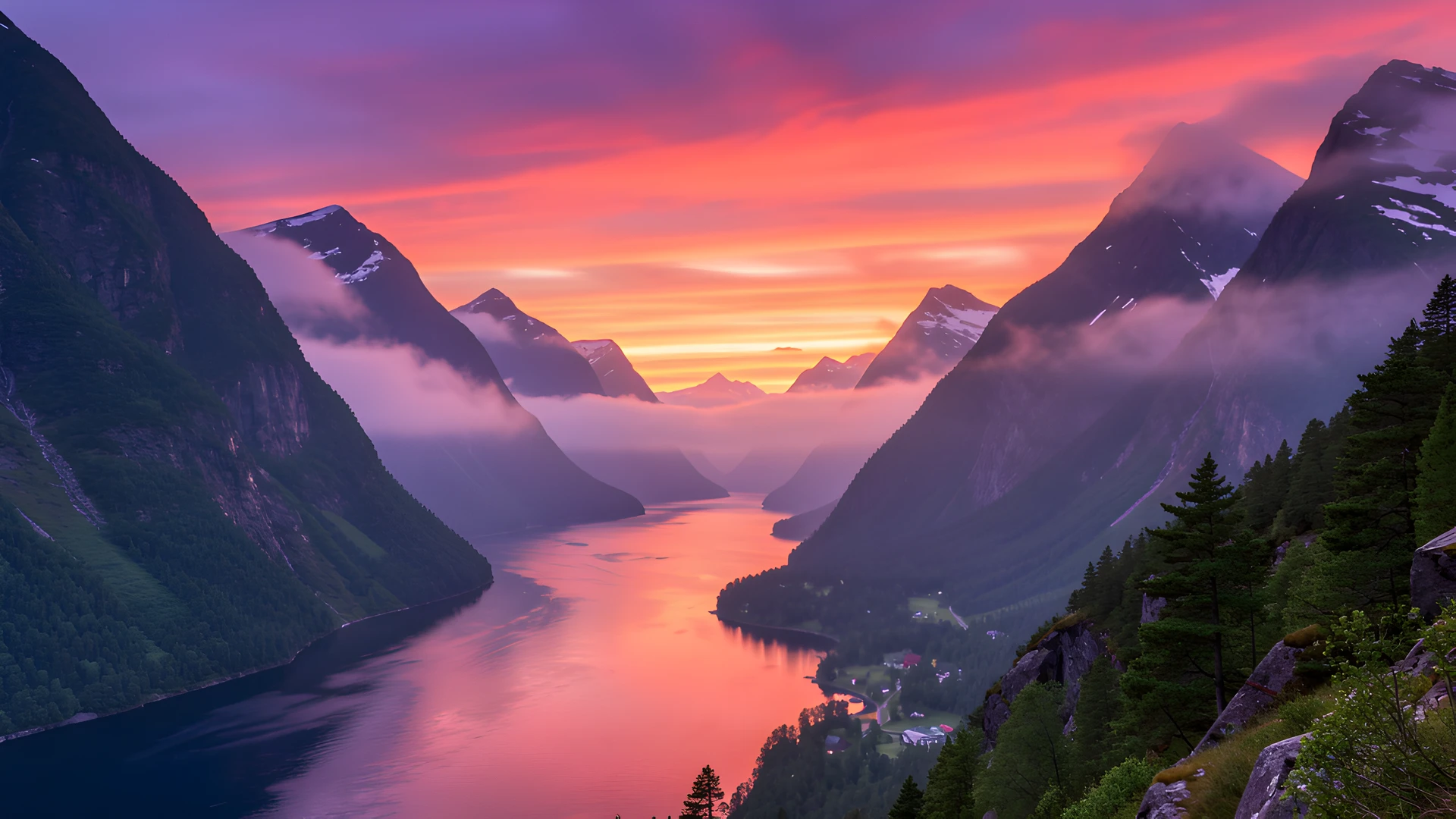 Fjord Morning Glow