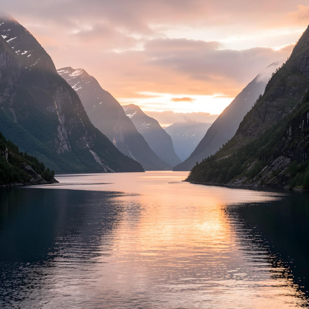 Fjord Morning Glow