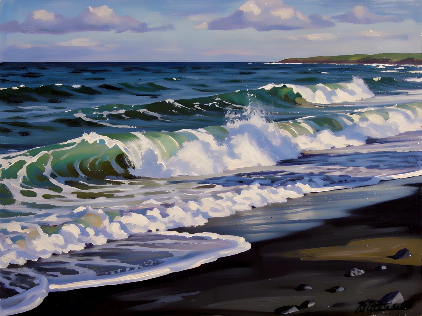 Dark Ocean Waves