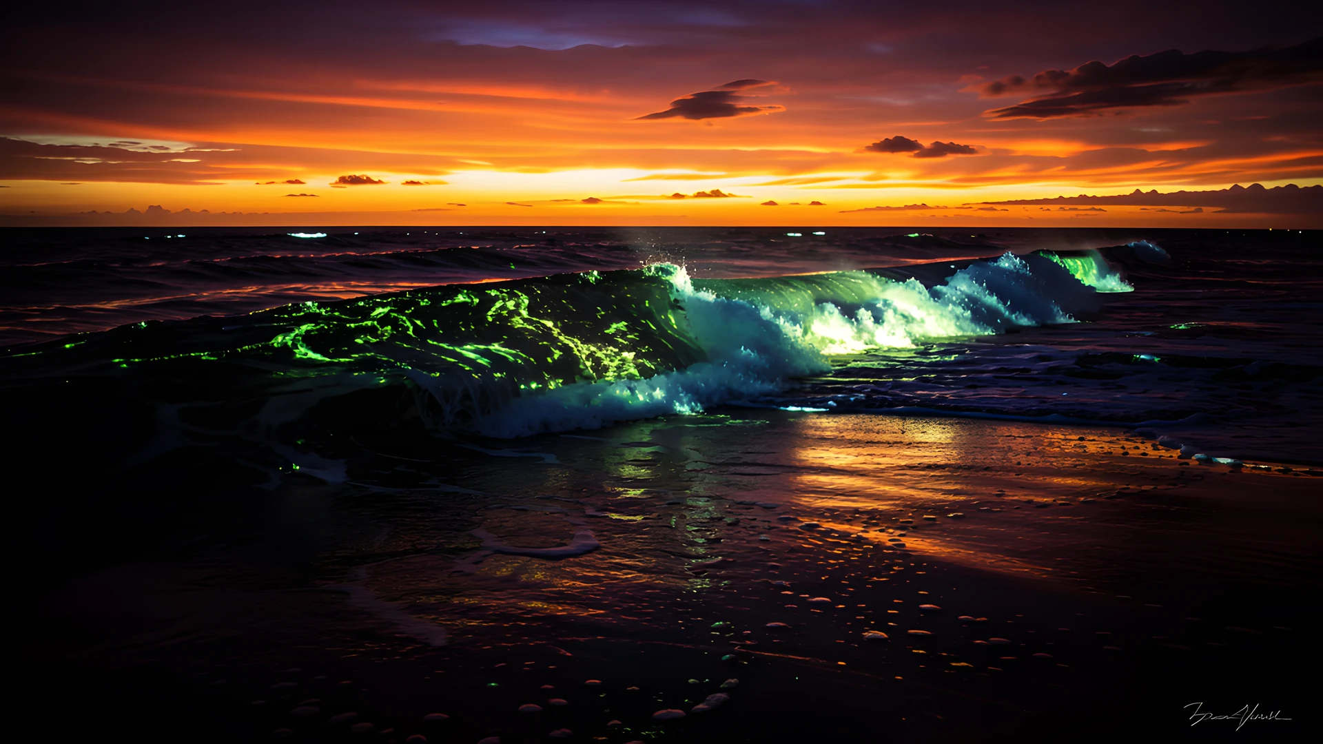 Golden Ocean Glow