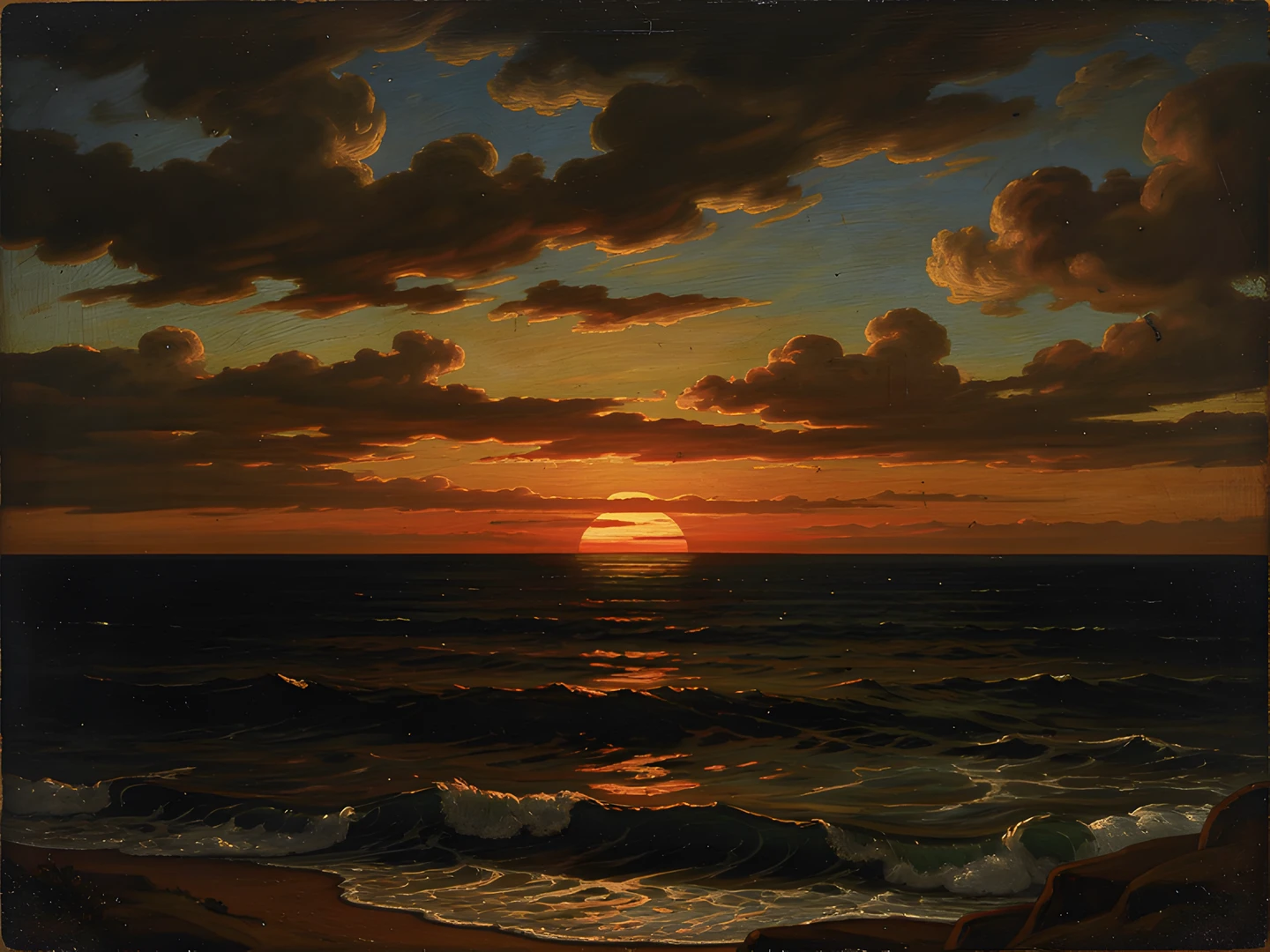Baroque Ocean Sunset