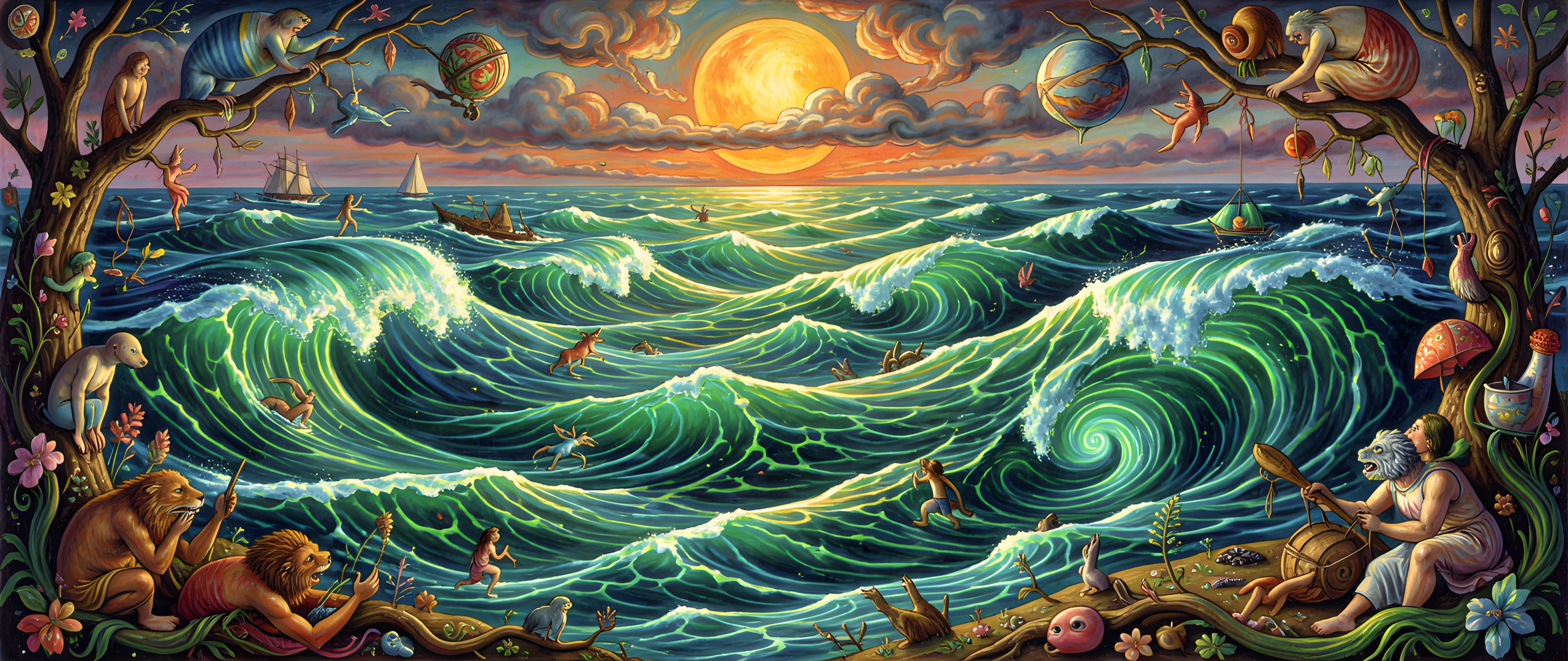 Glowing Ocean Tides