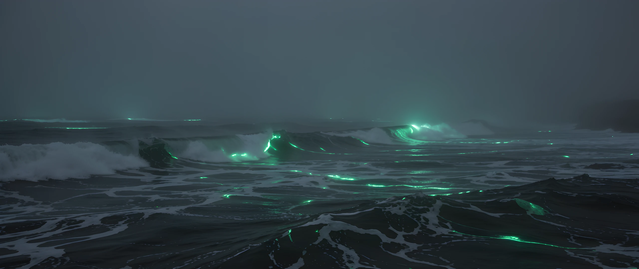 Moonlit Ocean Night