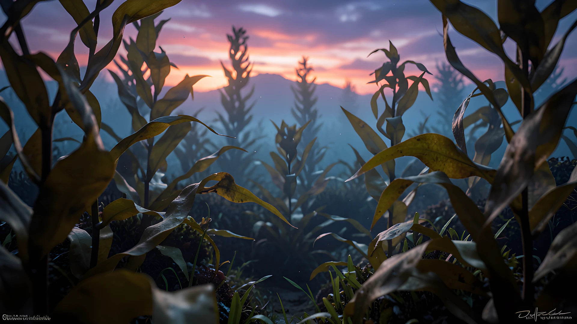 Oceanic Foliage Bloom