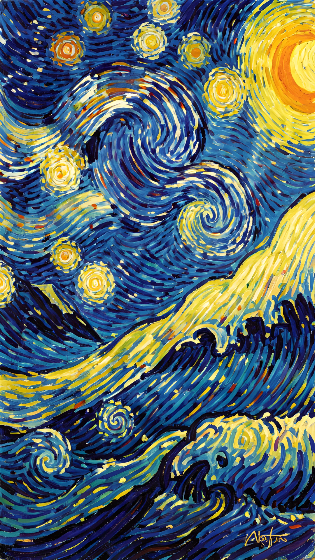 Glowing Ocean Waves