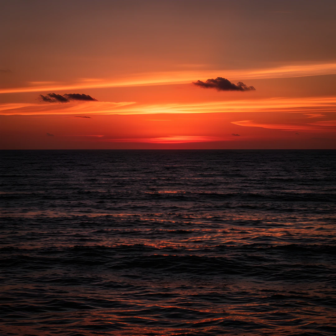 Darkening Ocean Sky