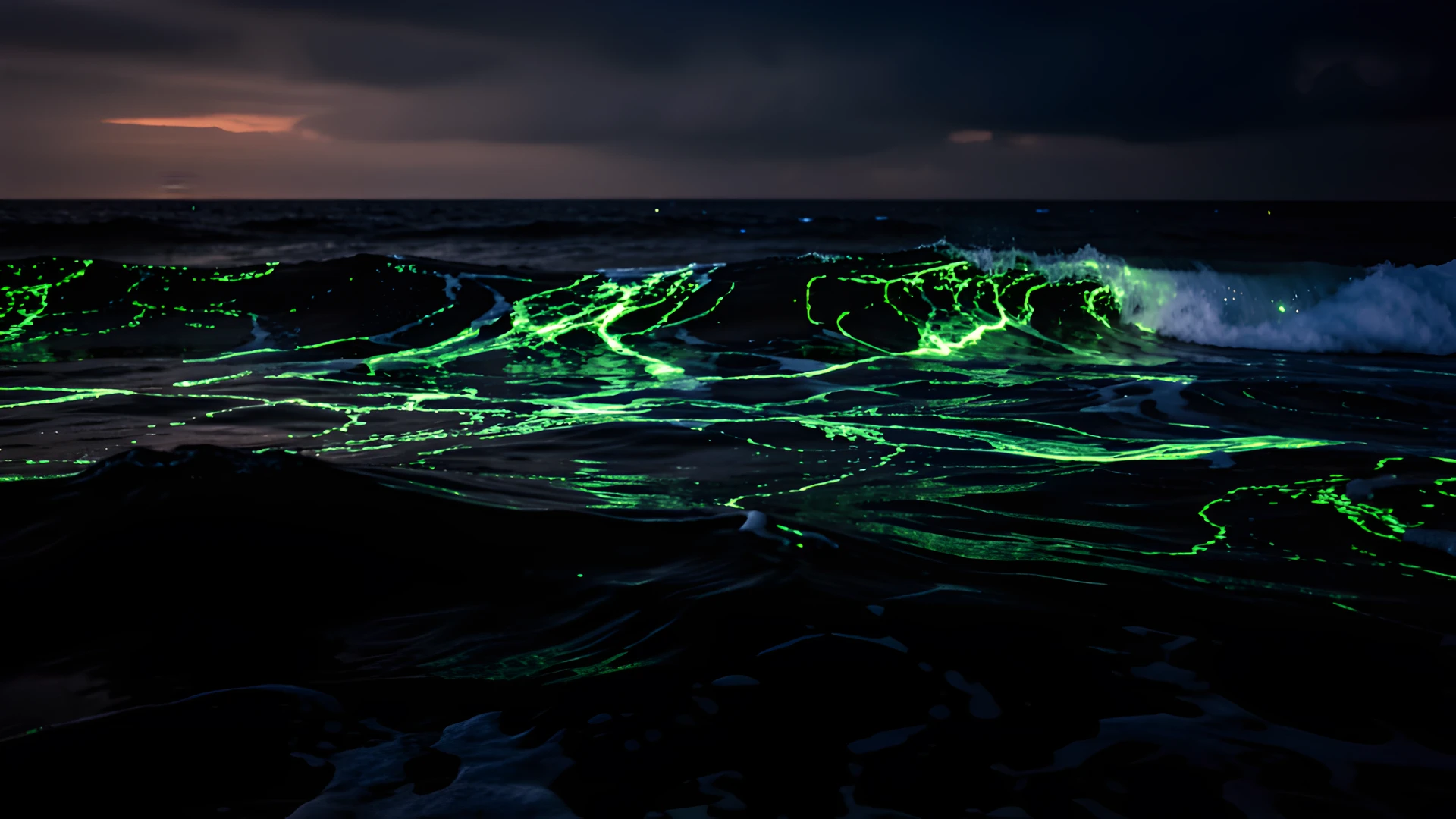 Glowing Dark Tides