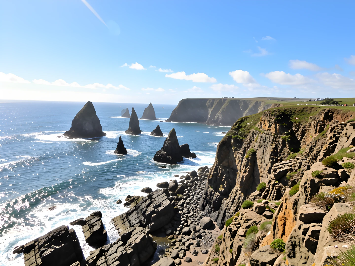Rocky Coastal Cliffs