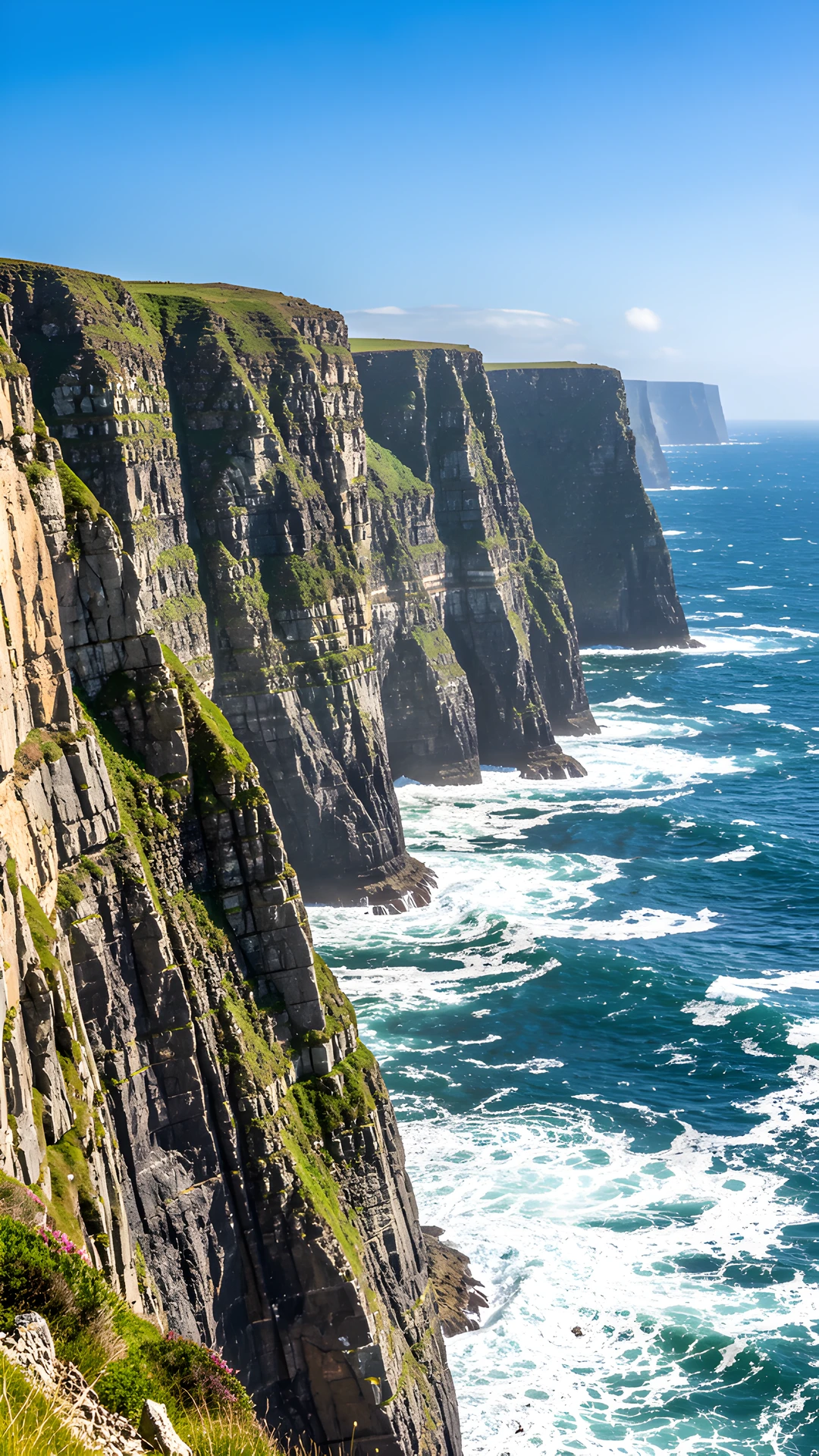 Stormy Ocean Cliffs
