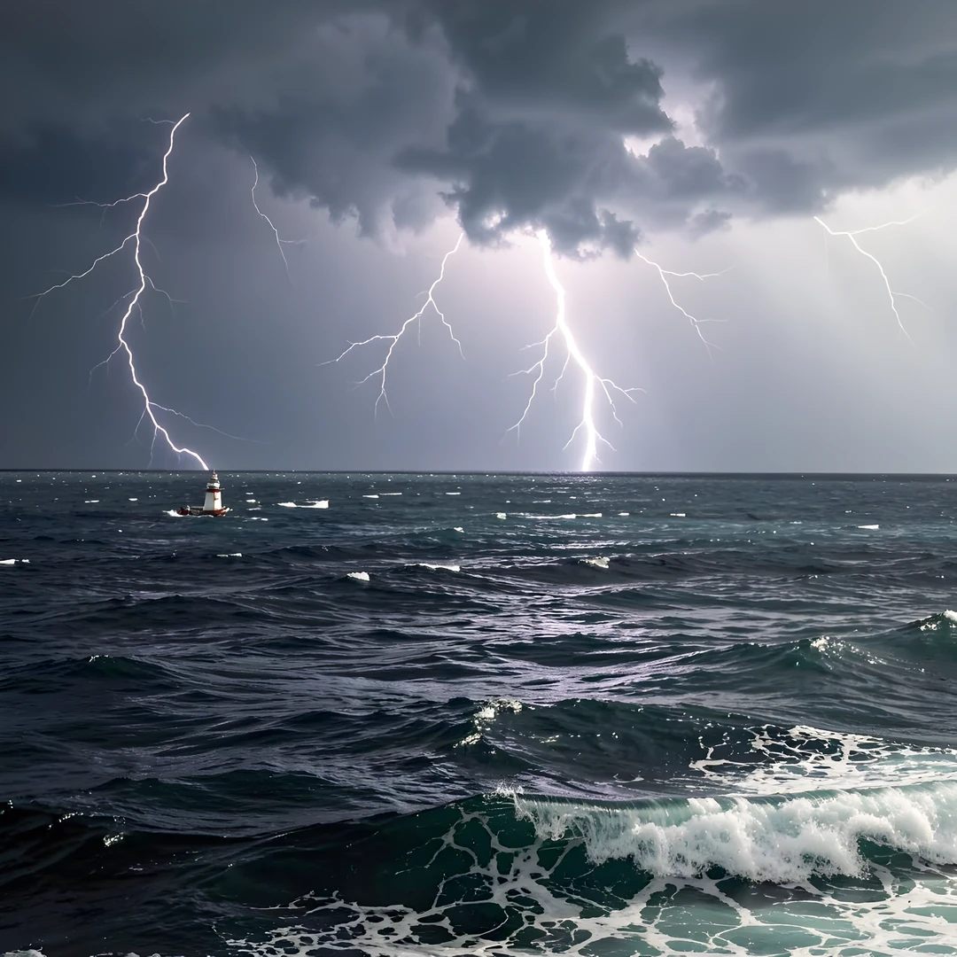 Darkening Sea Waves