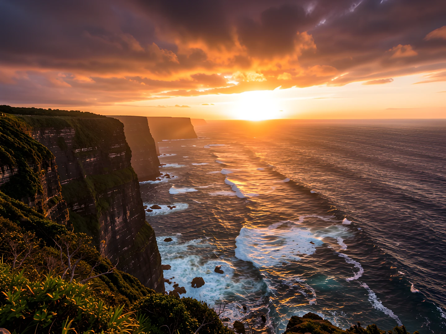 Cliffs Ocean Dawn