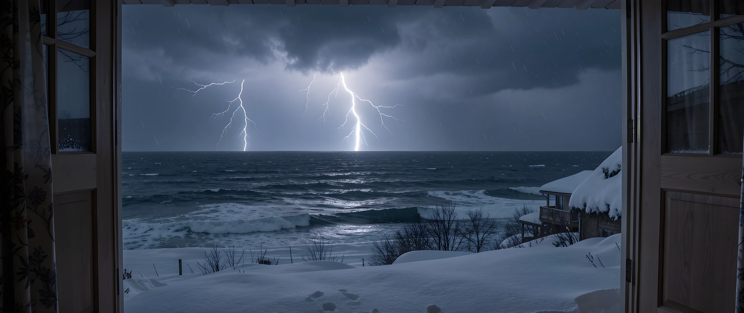 Winter Storm Night