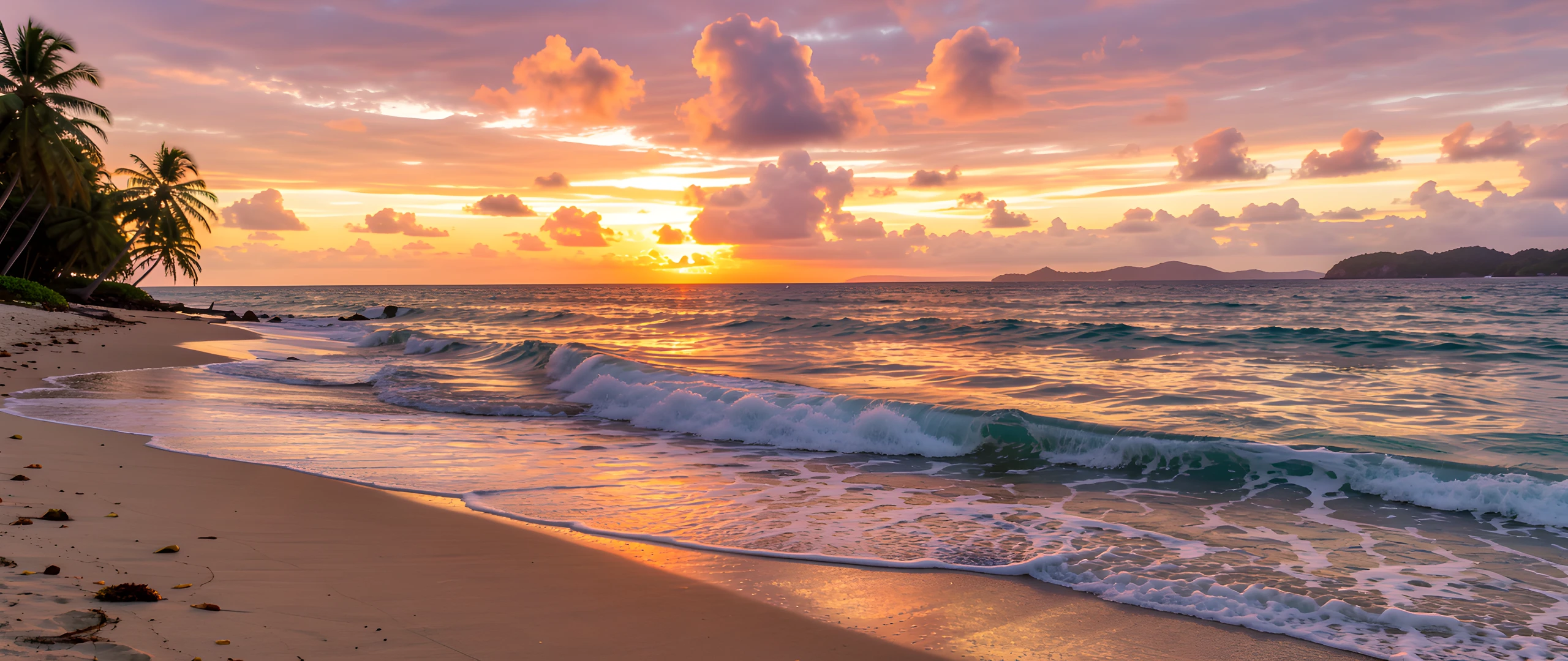 Tropical Sunset Waves