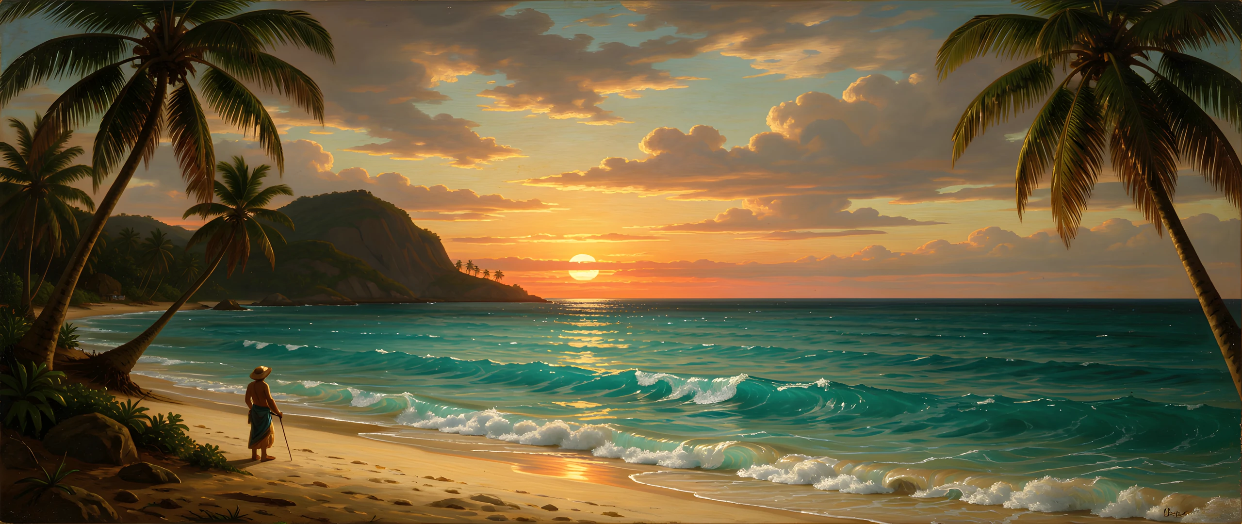 Turquoise Morning Glow