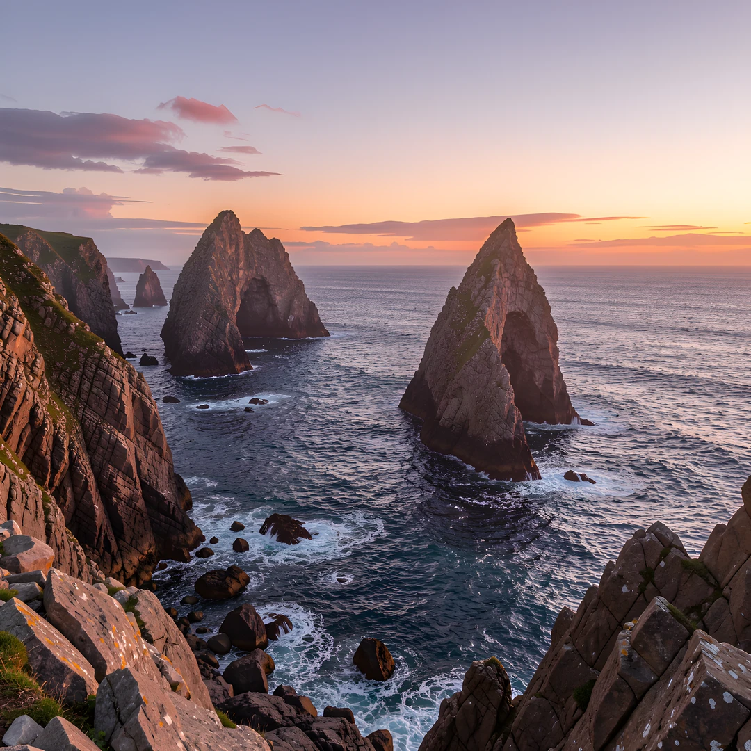 Rocky Shoreline Dawn