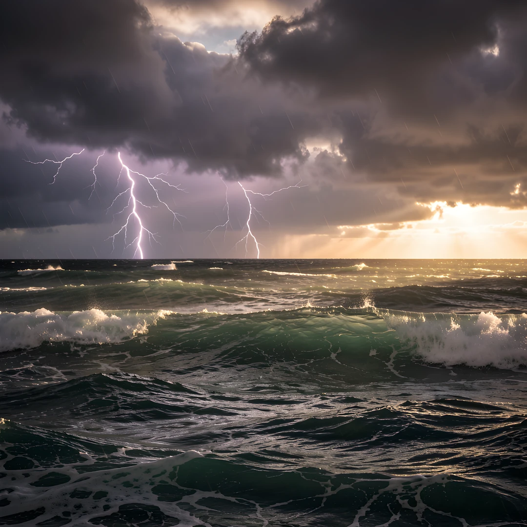 Turbulent Ocean Waves
