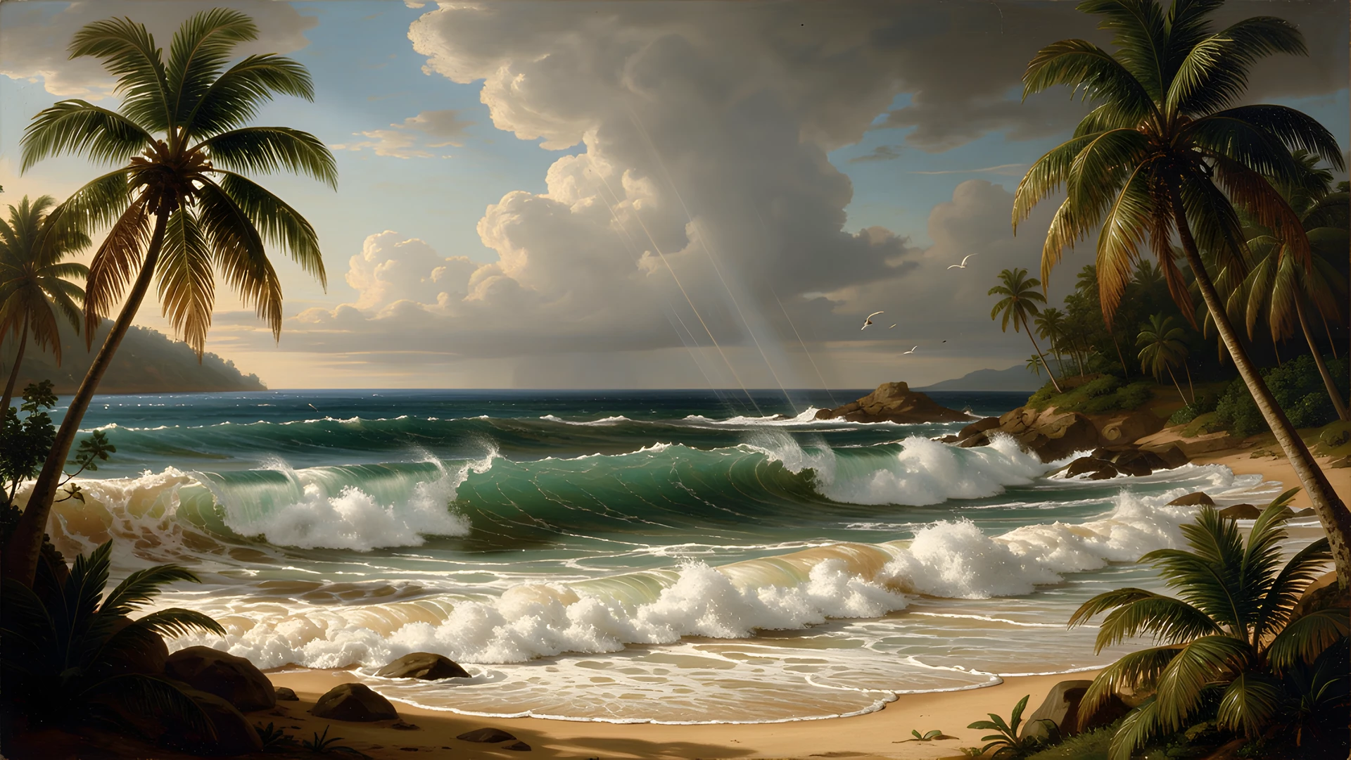 Tropical Sunset Waves