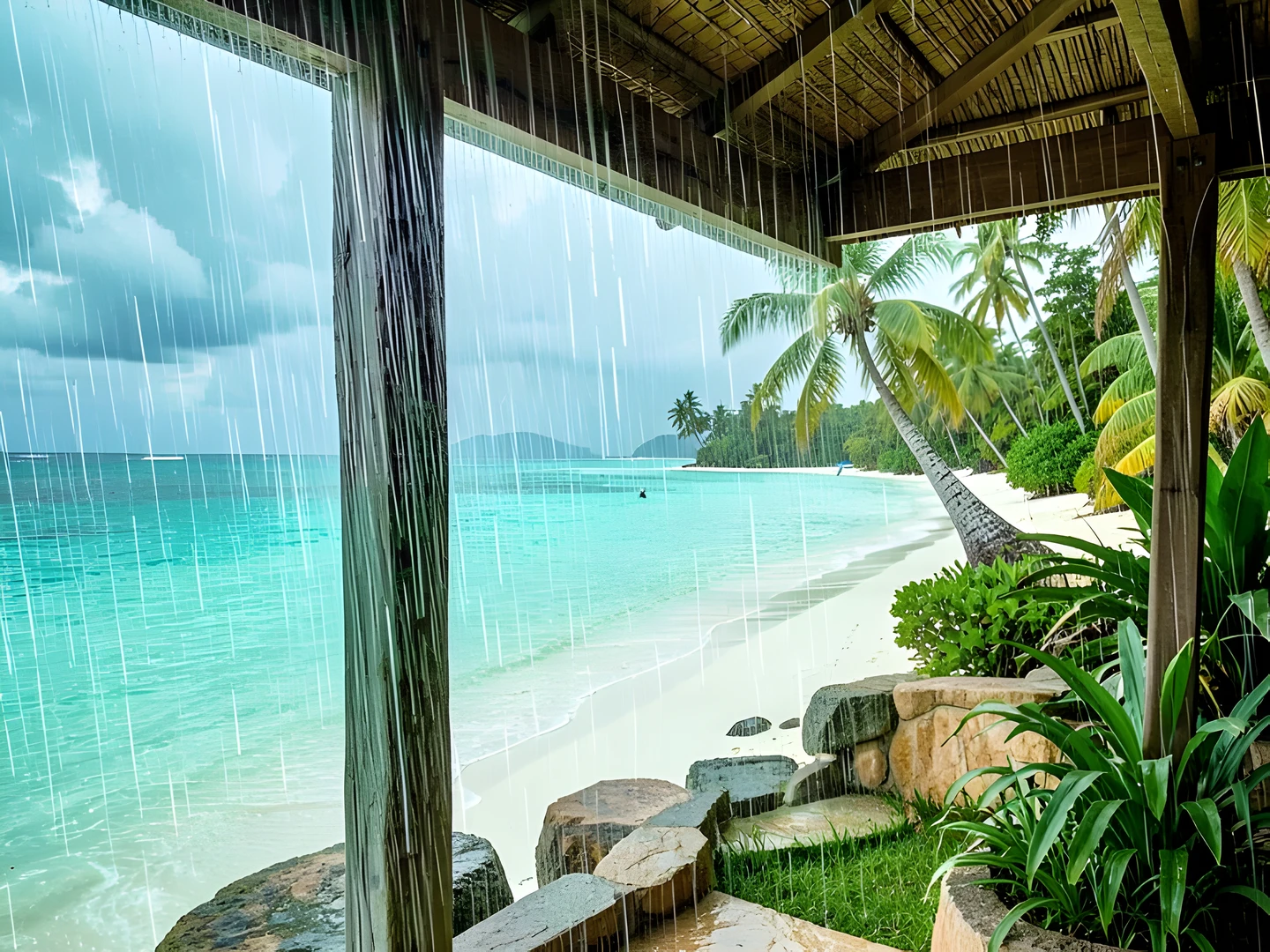 Coastal Oasis Scene