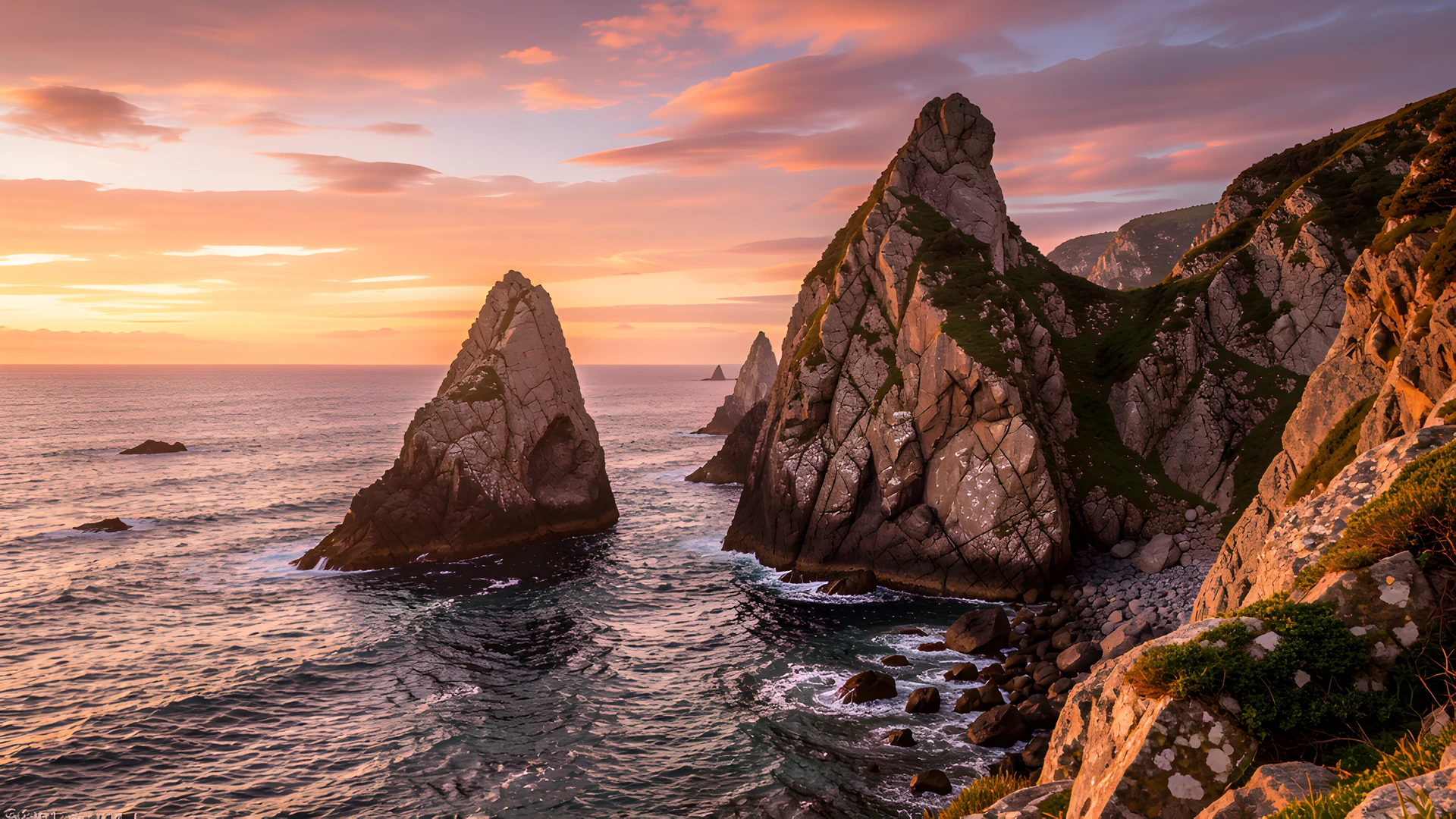 Rocky Coastal Dawn