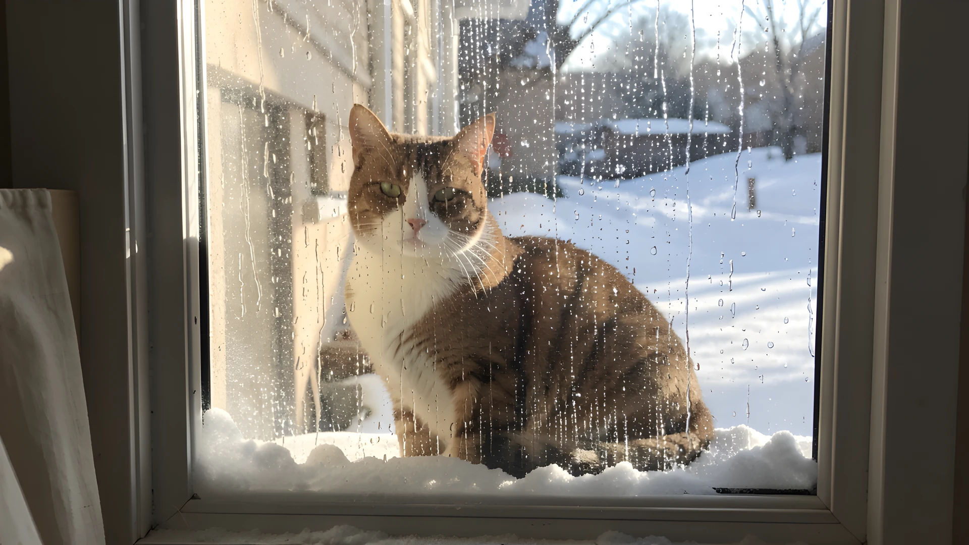 Rainy Window Scene