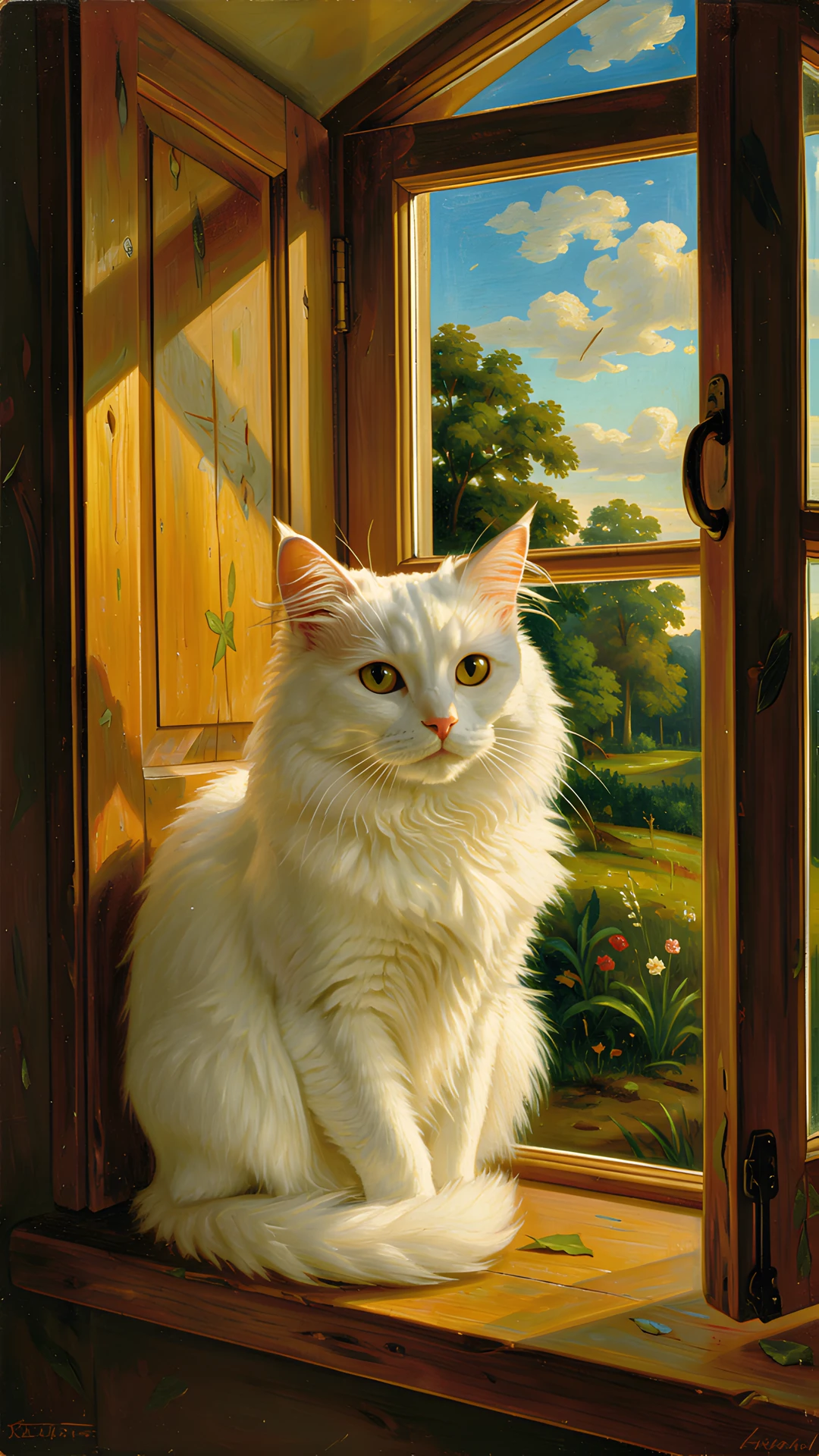 Whisker Window Scene