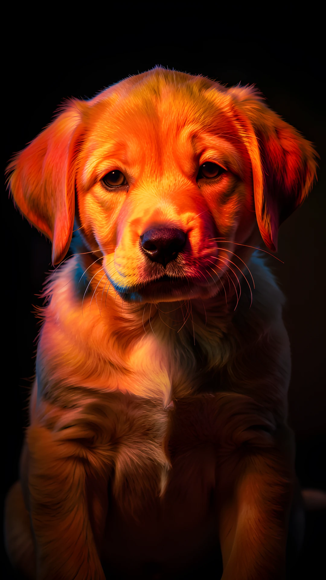 Golden Puppy Portrait