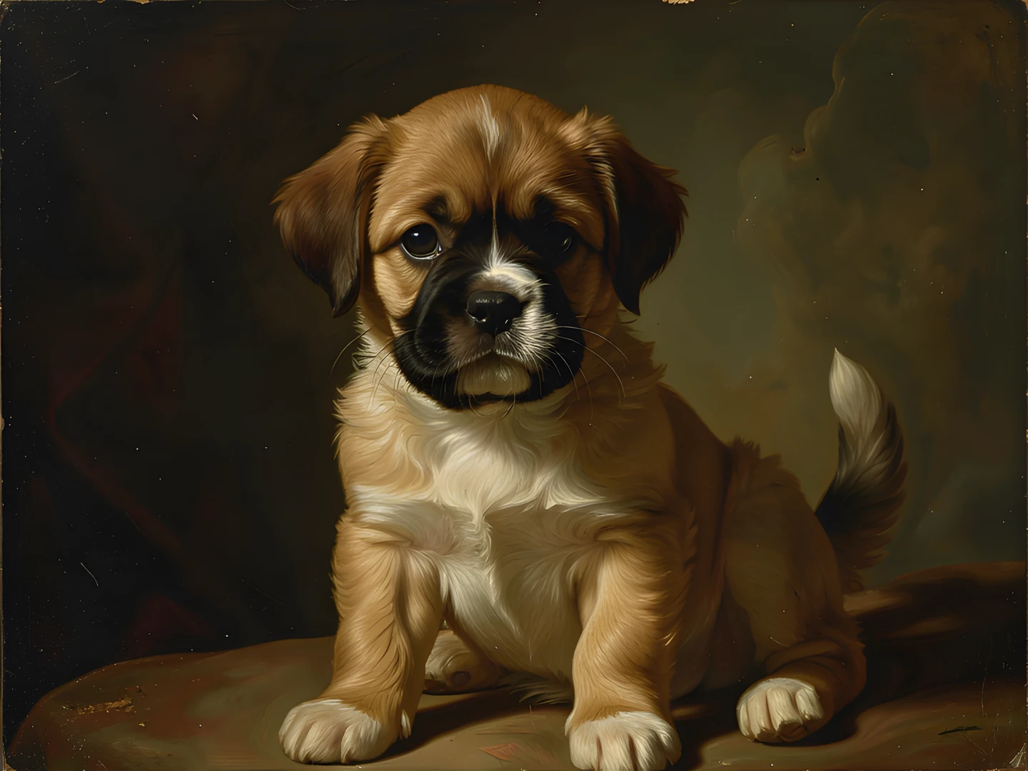 Baroque Puppy Portrait