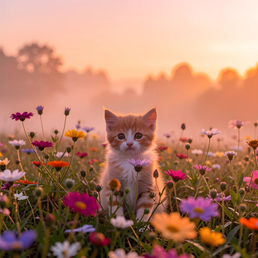 Whimsical Garden Scene
