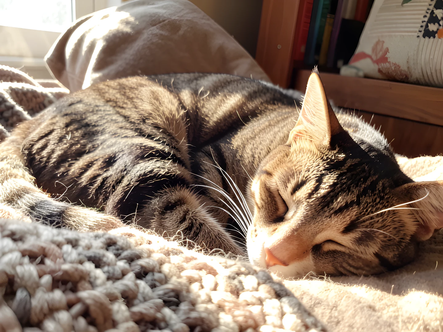 Sleeping Tabby Cat
