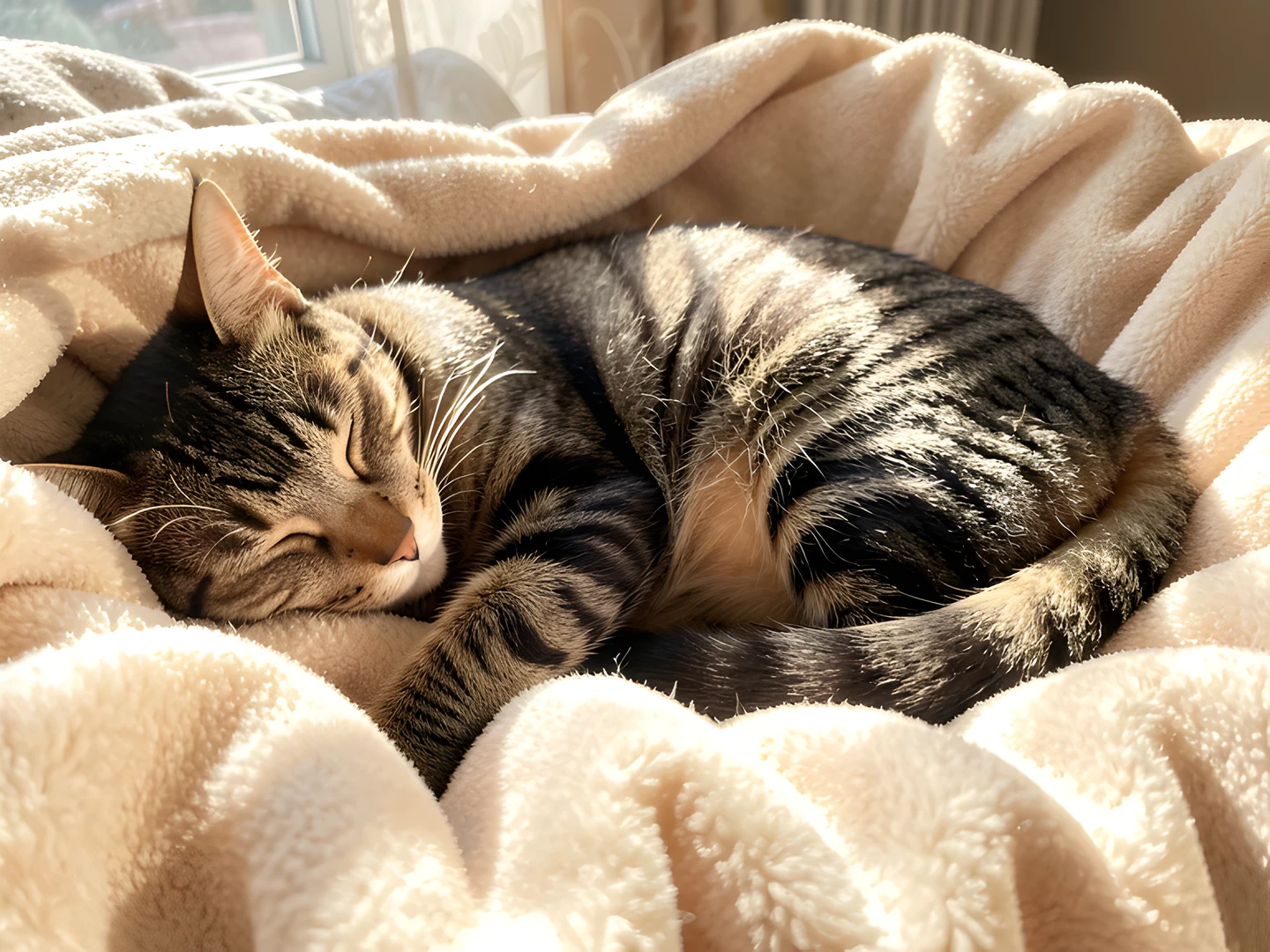 Sleeping Tabby Cat