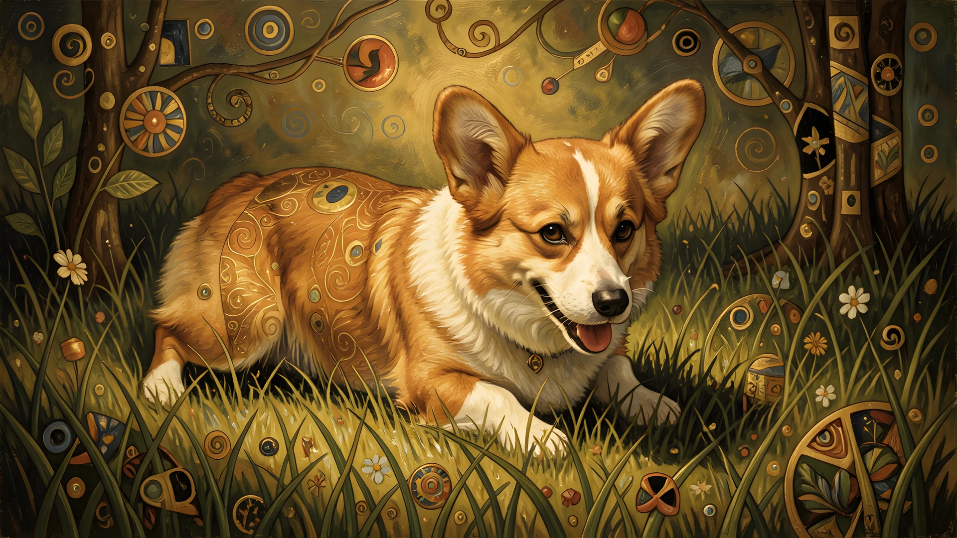 Golden Corgi Field