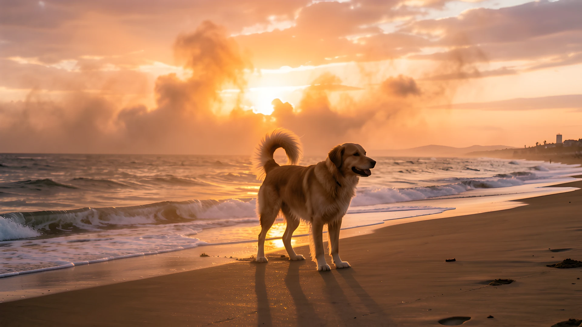 Stormy Sunset Beach