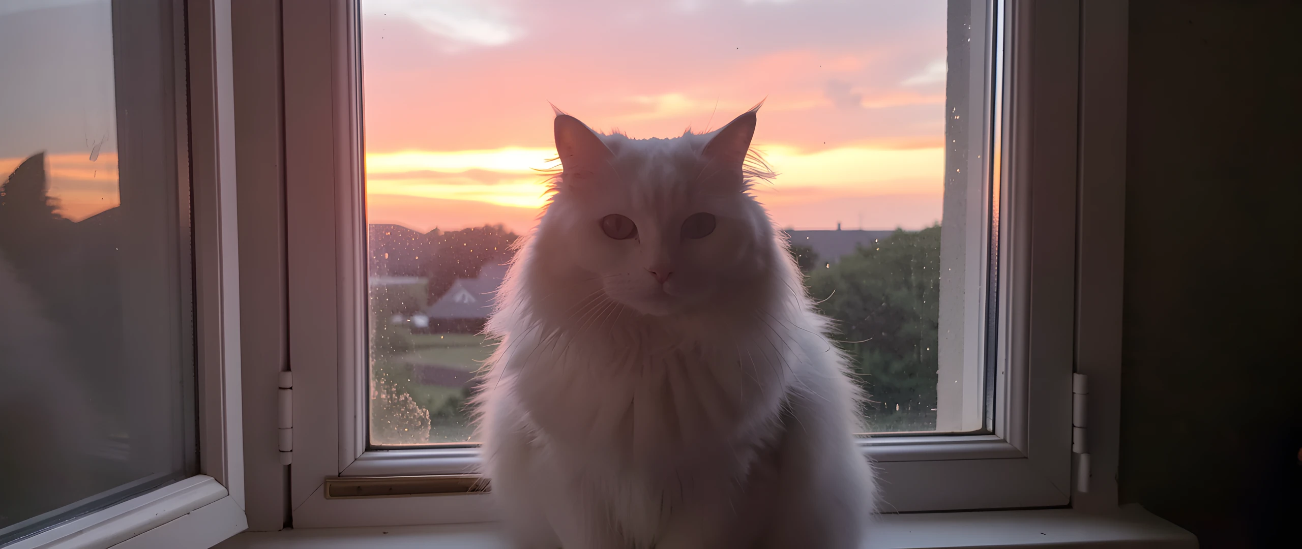 Fluffy Feline Window