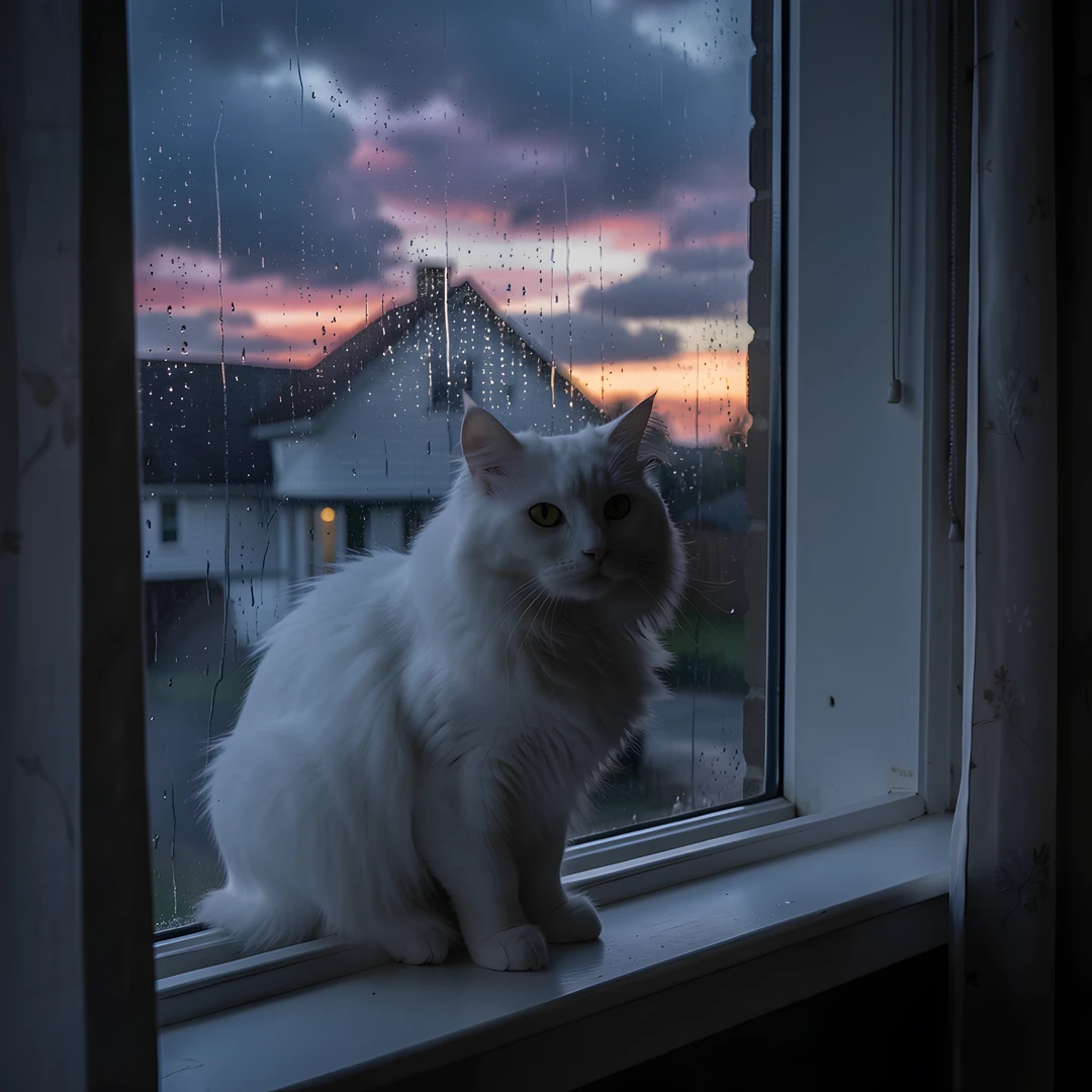 Furry Stormy Window
