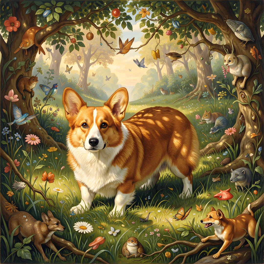 Corgi In Bosch