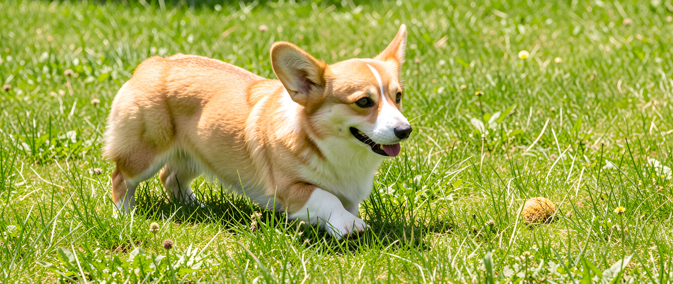 Corgi Green Field