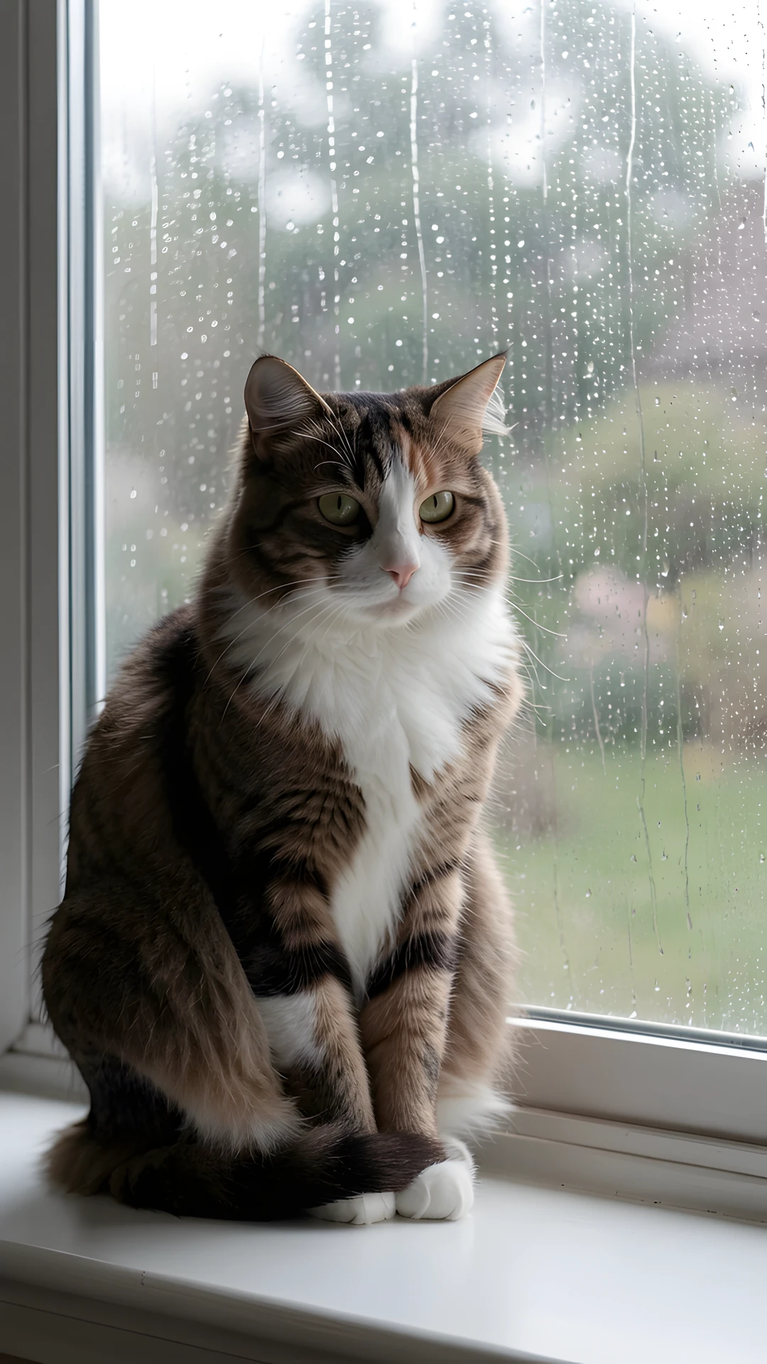 Whiskered Window Scene
