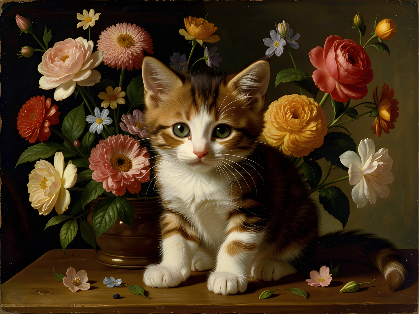Whimsical Floral Scene