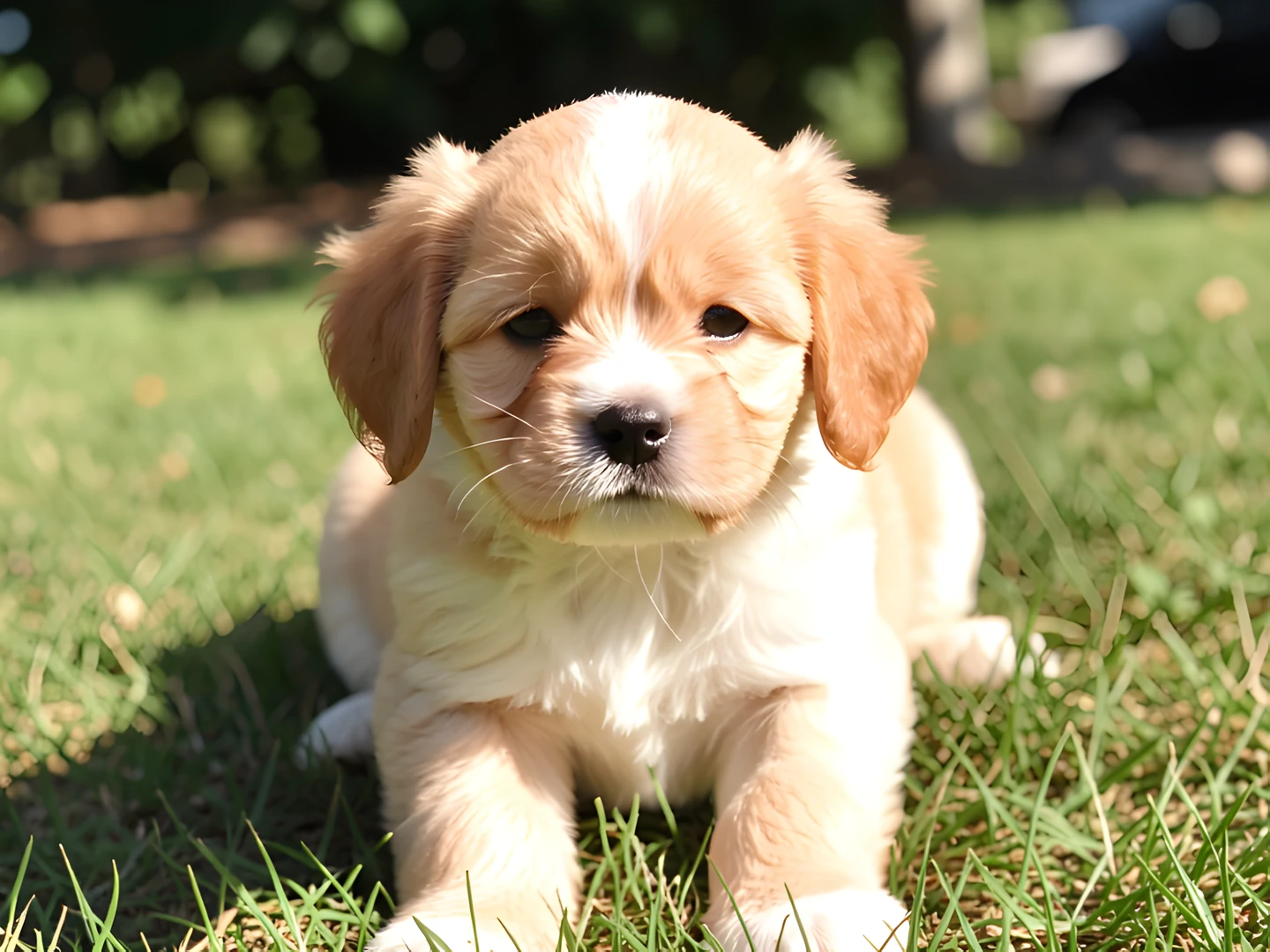 Golden Sunset Puppy