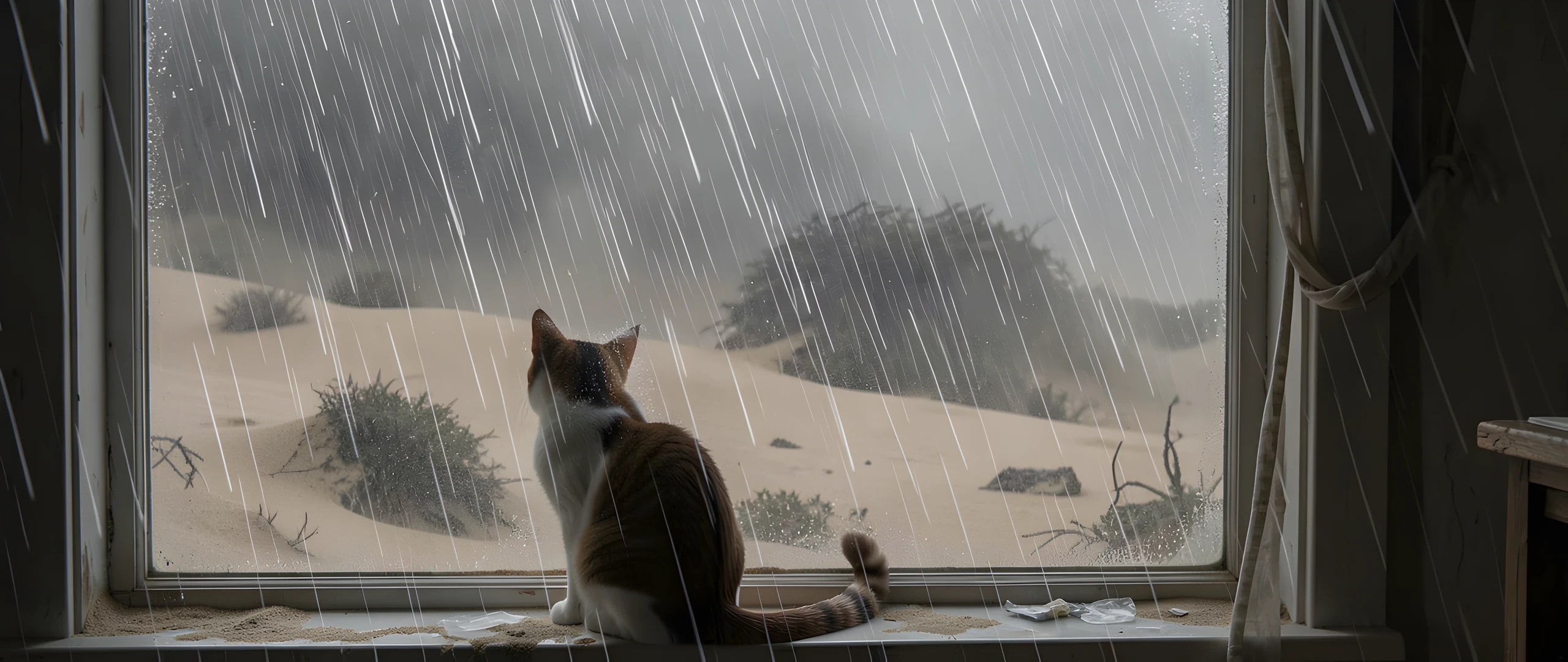Rainy Window Scene